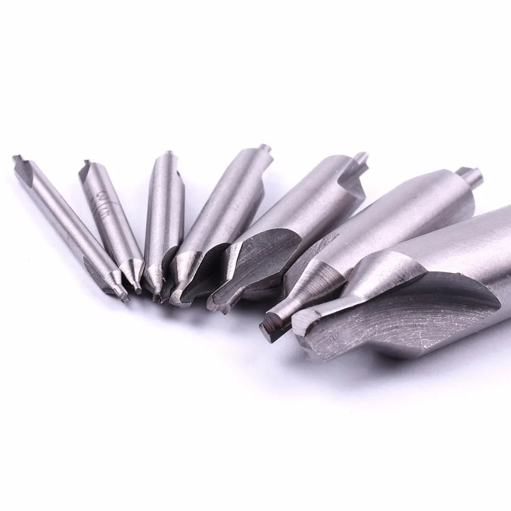 4 шт. HSS 1/8 &quot5/32&quot центр сверла бит 60 градусов угол зенковки сверло токарный