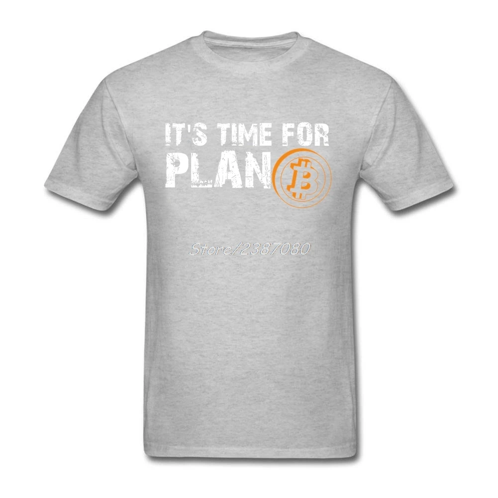 Футболка Time For Plan для биткоина BTC криптовалюта футболки на заказ с коротким
