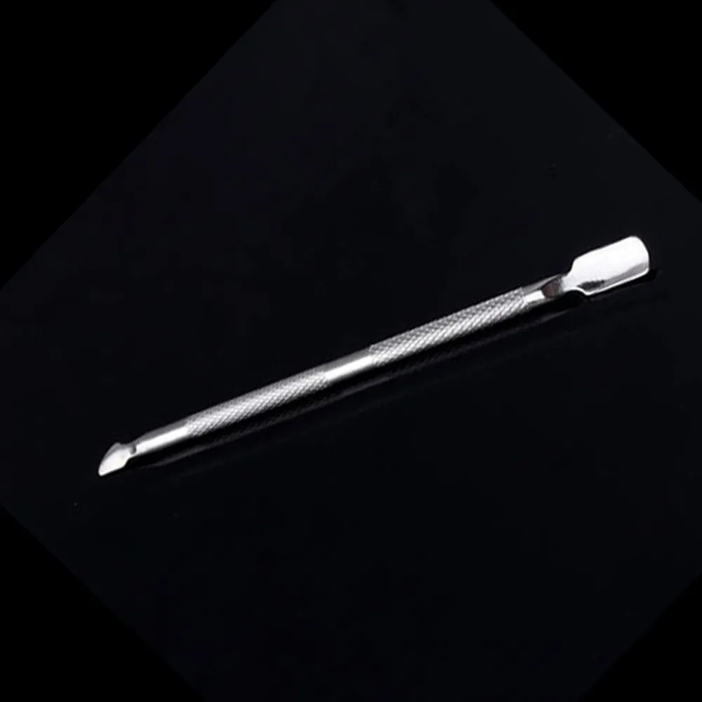 1 шт. двусторонняя Ложка для удаления кутикулы из нержавеющей стали мозолей