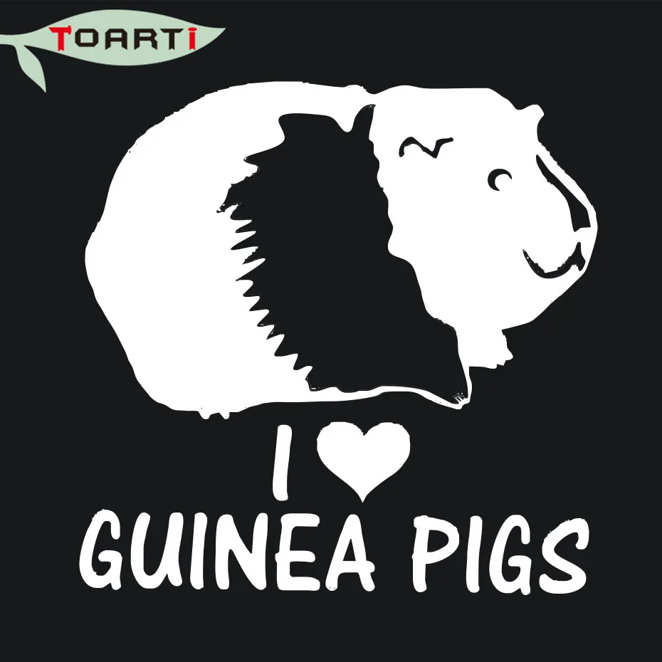 Я люблю морских свинок виниловая наклейка Diy Автомобильная Наклейка на окно