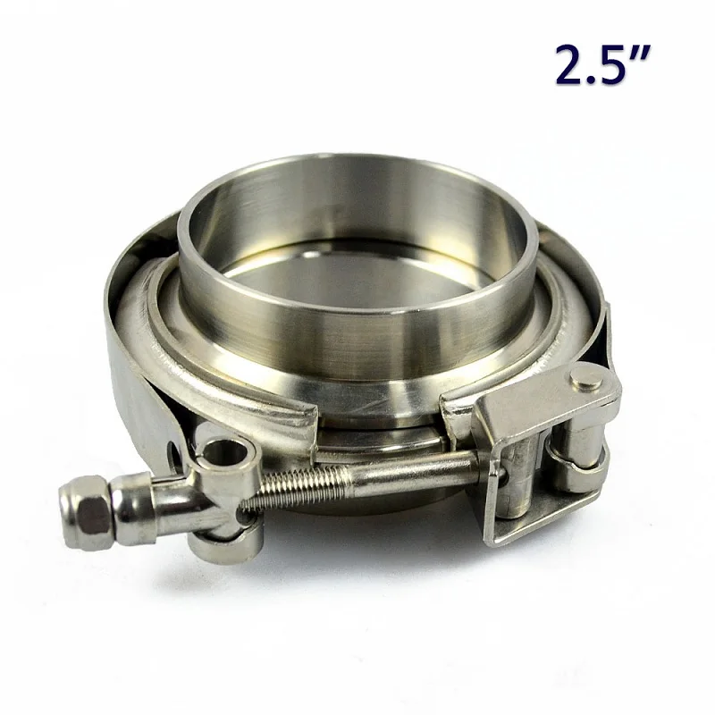 ZUCZUG 1,5-6," из нержавеющей стали 304 Quick release клиновой зажим с мужской женский фланец из нержавеющей стали для выхлопной трубы нейлоновая гайка - Цвет: 2.5inch