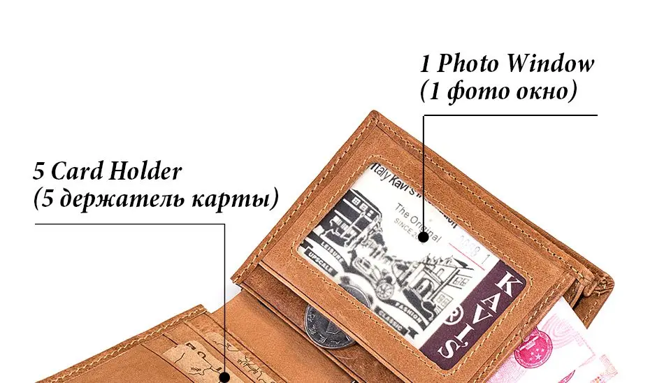KAVIS, новинка, натуральная кожа, мужские кошельки, Ретро стиль, кошелек для монет, роскошный бренд, двойные, портфель, Rfid, модный, волшебный валлет, мужской, Cuzdan