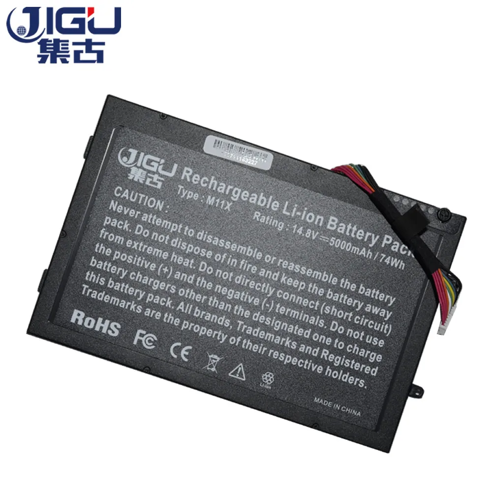 Аккумулятор для ноутбука JIGU 08P6X6 8P6X6 P06T T7YJR PT6V8 DELL Alienware M11x M14x R1 R2 R3|laptop battery|for dell pt6v8