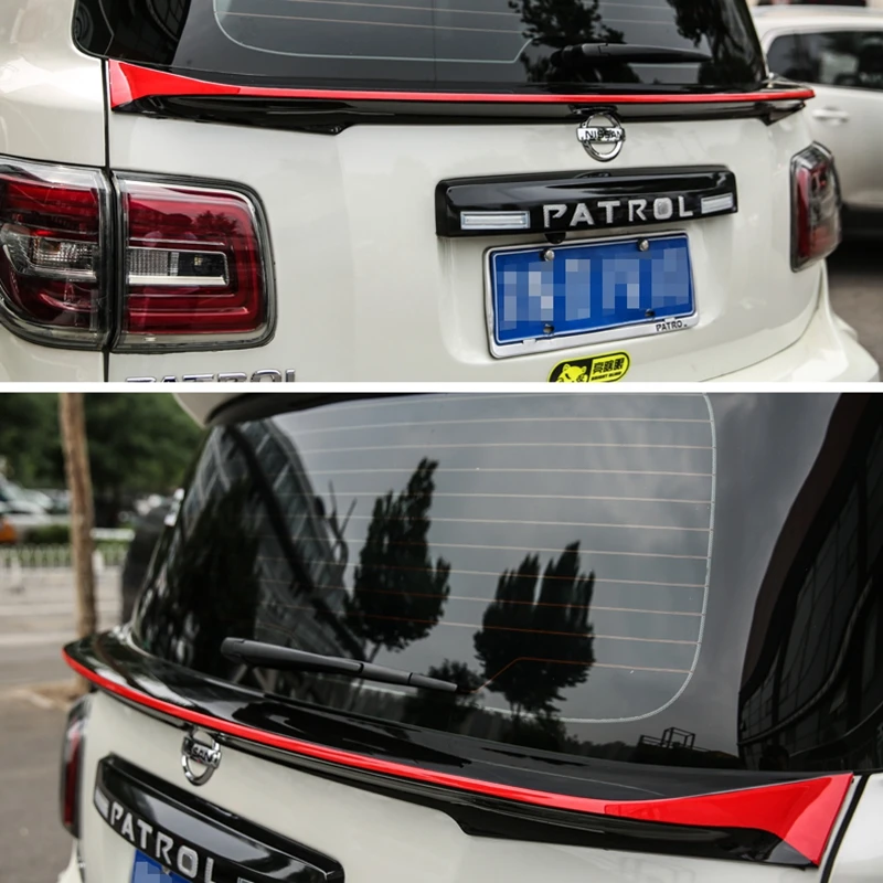 ABS пластик белый черный цвет задний багажник загрузки крыло спойлер