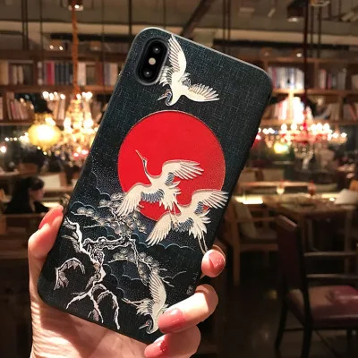 1 3D рельефный чехол для iPhone 7 6s 7plus 6 8 Plus Xs Max матовый мягкий чехол для телефона для IPhone Xr 6plus 8plus 7 чехол для телефона s - Цвет: 1