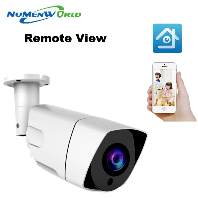Numenworld H.265 4X Auto Zoom 2.8mm-12mm Motorized Lens IP Camera 5MP IR Bullet Outdoor Security 42PCS LED Xmeye | Безопасность и