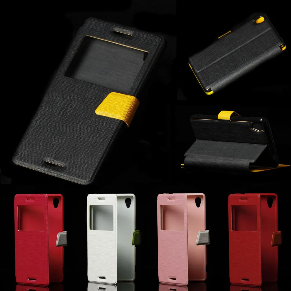 Из искусственной кожи 5.0For sony Xperia M4 Aqua чехол для sony Xperia M4 Aqua E2303 E2333 откидная крышка для сотового телефона чехол