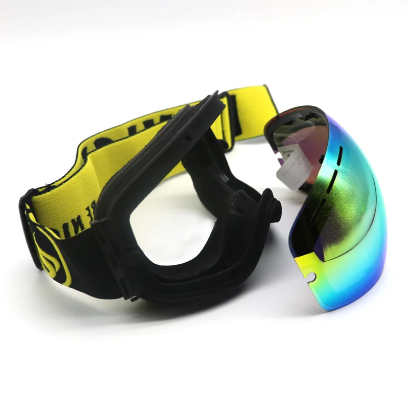 Детские лыжные очки двойные линзы UV400 Анти Туман Лыжные снег Сменные для