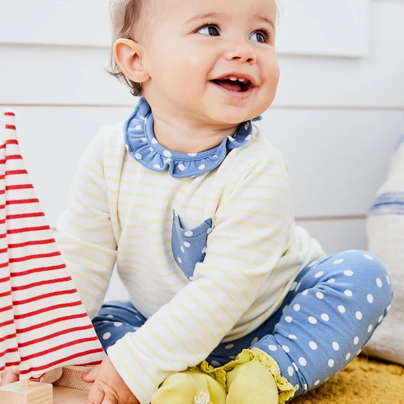 Комплект детской одежды Little maven хлопковая брендовая футболка в полоску с