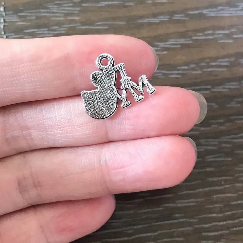 20 шт. DIY Ювелирные изделия I Love My Cat Charms цинковый сплав Подвеска для браслета
