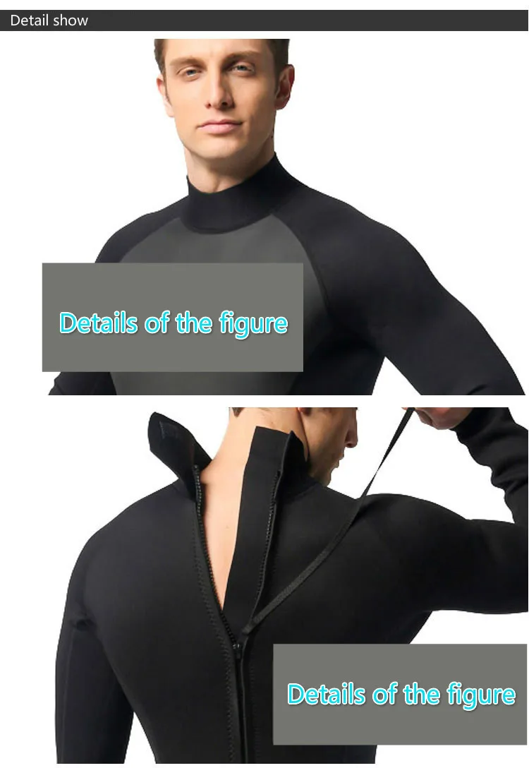

Men's Waterproof wetsuit 3mm Against Cold Warm Mens Surf Clothes Diving Suit One-piece six-color style diving suits