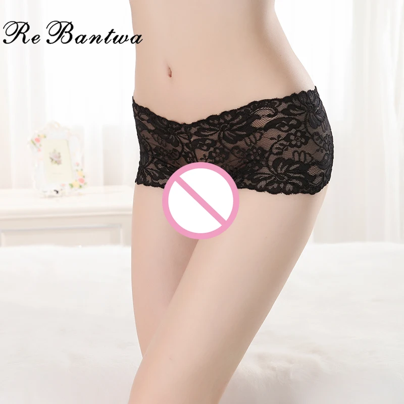 Rebantwa большой Размеры XXL девушки Boyshorts Bragas пикантные Для женщин трусы кружевные