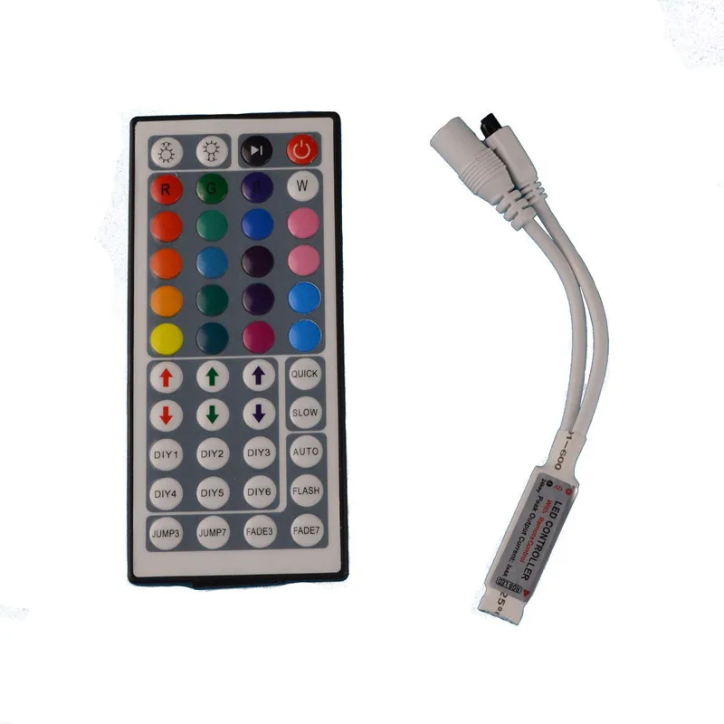 BOLE DENGYE 10 м светодиодный светильник RGB5050+ пульт дистанционного управления 44 клавиши 5 м/рулон адаптер DC12V 5 м гибкая лента Светодиодная лента полный комплект