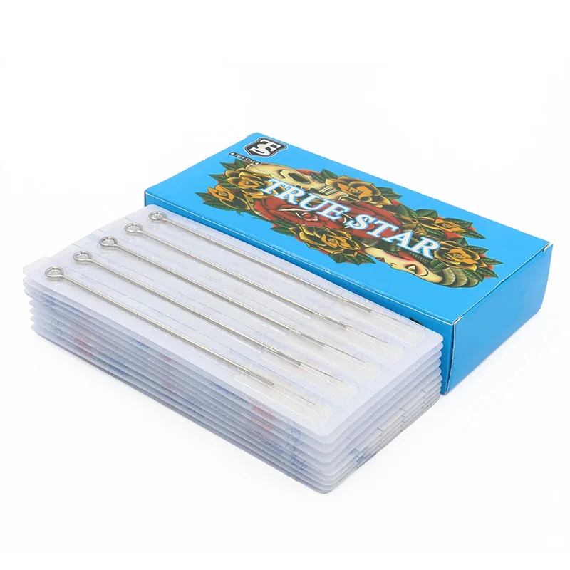 (7RL + 7RT) 50 шт. иглы для татуировки с настоящей звездой наконечники бесплатная