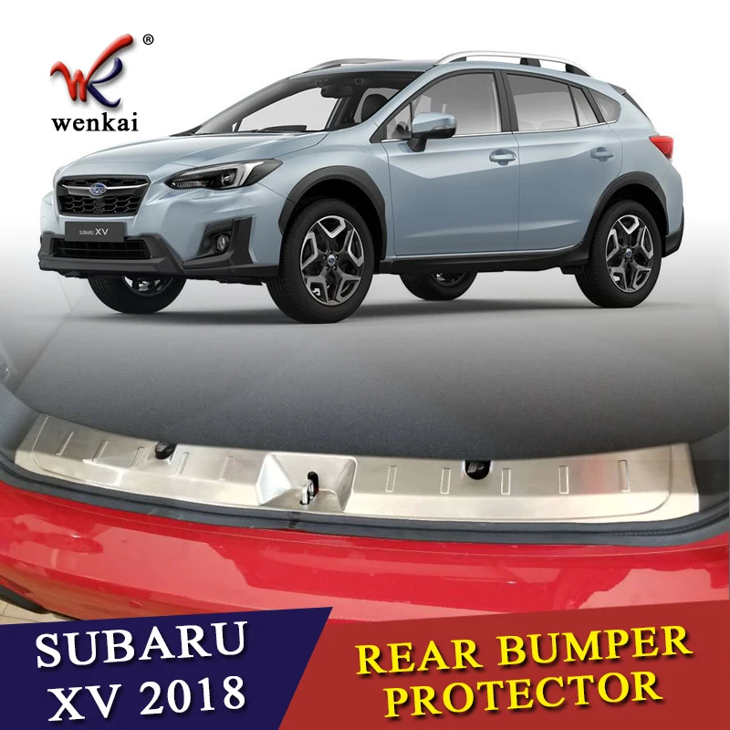 

ACCESSORIES FIT FOR SUBARU XV 2017 2018 REAR BUMPER PROTECTOR STEP PANEL BOOT COVER SILL PLATE TRUNK TRIM
