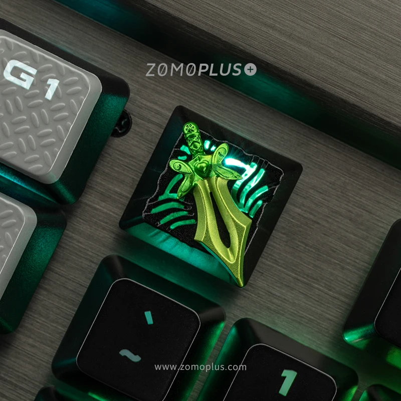 ZOMO dota2 тема 3D металлический ключ колпачок топор Бабочка меч и дракон сердце