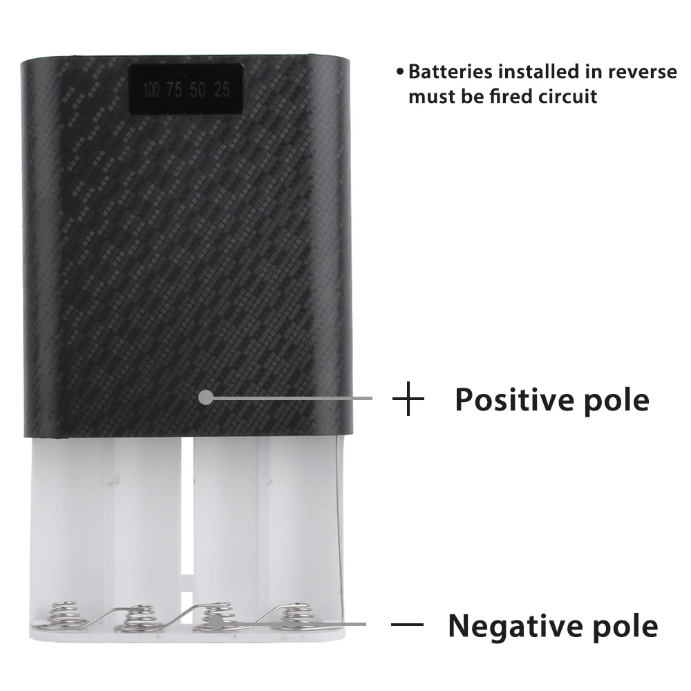 Welding-free Digital Display Detachable Battery Replacement 4 18650 Mobile Power Supply Nesting | Электроника