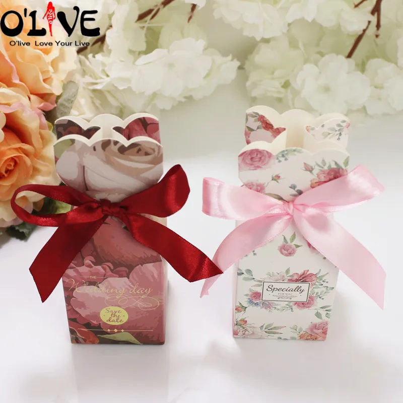 50 шт. Подарочная коробка для упаковки конфет Baby Shower мальчиков и девочек вечерние