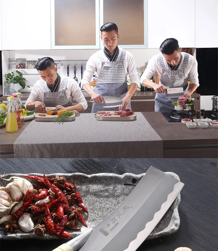 Острый кухонный нож для нарезки мяса из легированной стали, нож для домашнего приготовления овощей, Многофункциональные ножи