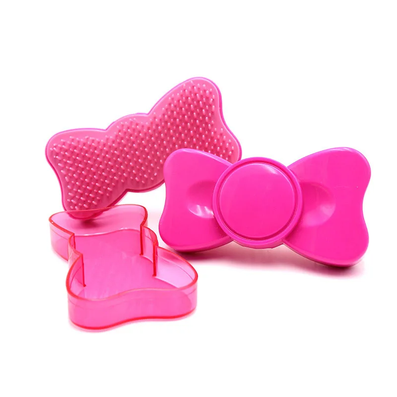 

Plastic Hairdressing Comb Bowknot Straight Hair Comb Anti-knot Massage Comb and Cosmetic Tool