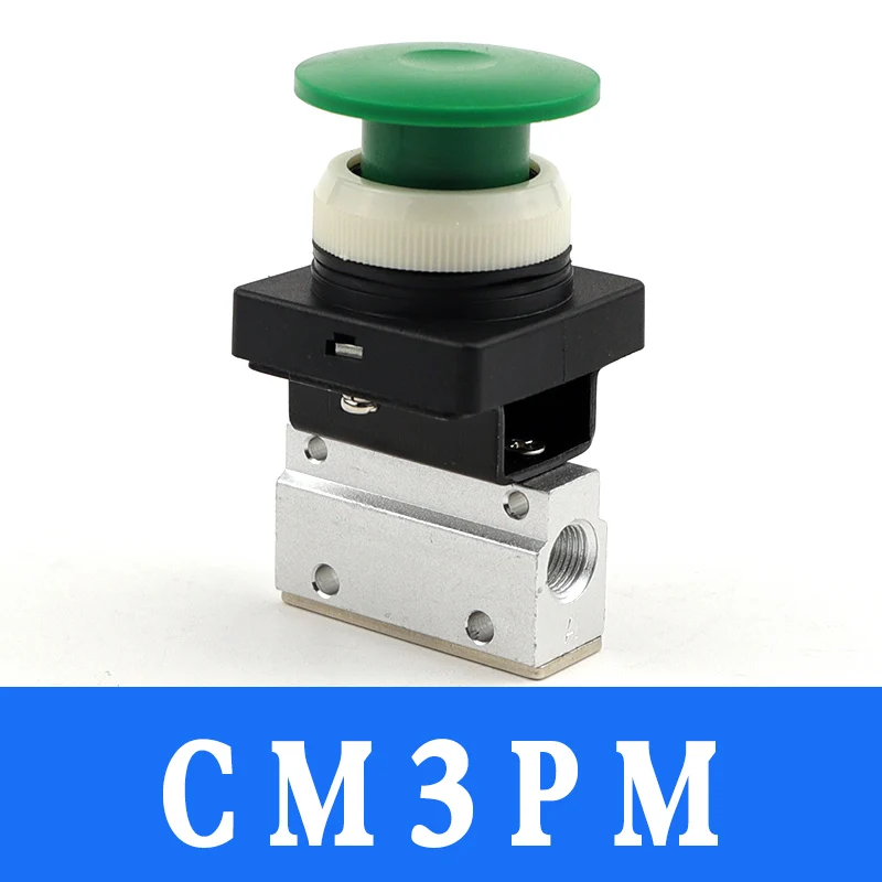 Клапан с ручным управлением пневматический G1/" CM3B CM3R CM3L CM3PL CM3PF CM3PP CM3PM CM3HS - Цвет: CM3PM