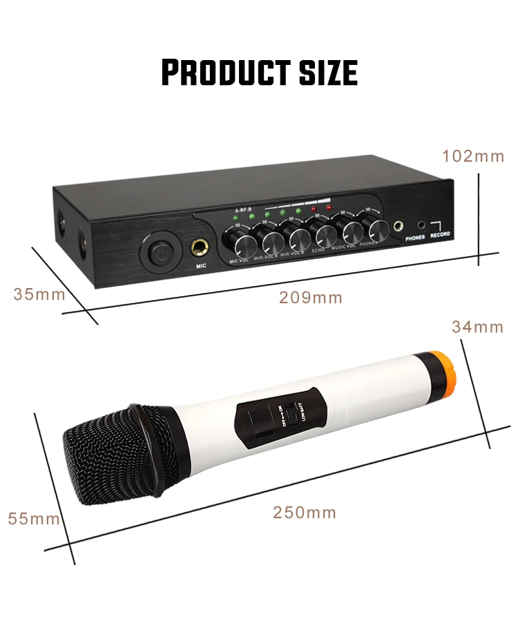 Портативный UHF Bluetooth беспроводной микрофон M6 с регулируемым басом реверберации микрофон для KTV Karaoka Система домашнего кинотеатра громкоговоритель