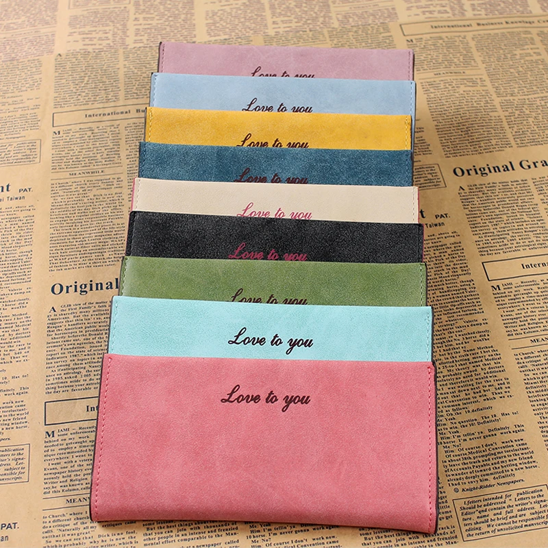 Модный ультратонкий женский длинный кошелек кожаный тонкий клатчи держатель для