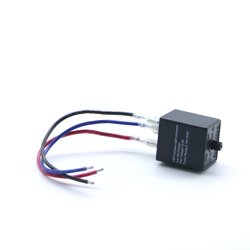 3-Pin Adjustable Flasher Relay Resistor Turn Signal Blinker Lights 12V Motorcycle Car ATV Cafe Racer Old School Bobber Touring |