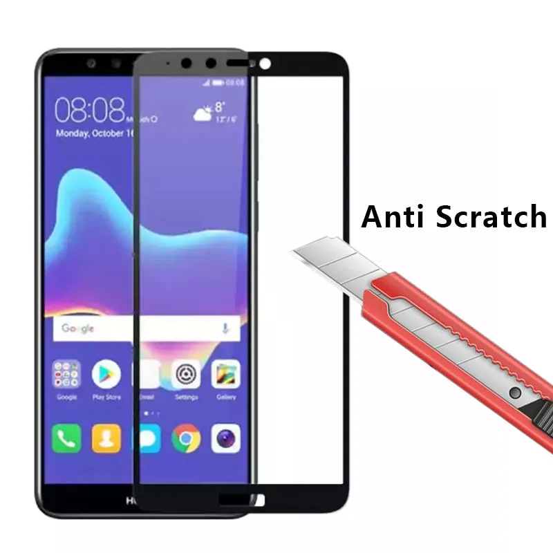 Защитное стекло для Huawei Y6 Prime 2018 Y7 Y3 Y9 закаленное защиты экрана на Y 3 6 7 9 6y Y6prime Y7prime