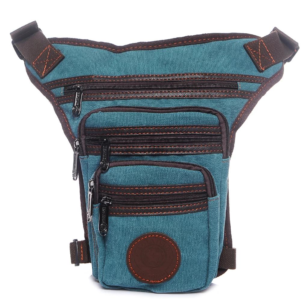 light blue THINKTHENDO, Мужская поясная сумка, поясная сумка, тактическая мотоциклетная многофункциональная сумка - Цвет: light blue