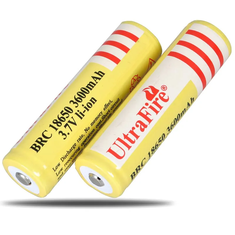 Светодиодный фонарь UltraFire 18650 Оригинальный 3 7 V 3600mAh перезаряжаемые литий ионный