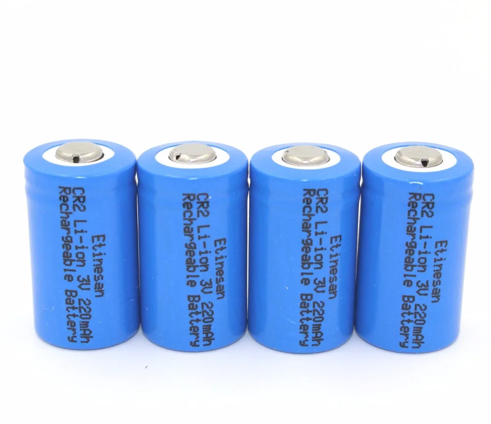 Литий ионные аккумуляторы Etinesan 15266( IFR CR2) 3 в 220 мАч 4 шт./лот|li-ion battery|battery safebattery lifepo4 |