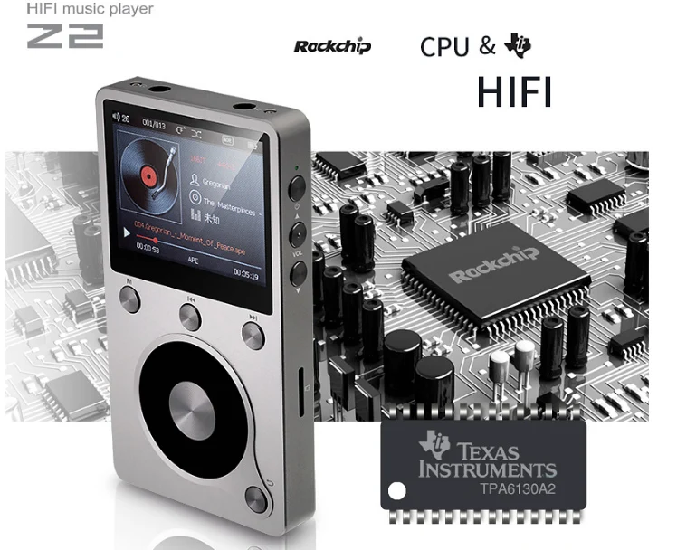 AIGO Moonlight Z2 жесткий DSD MP3 плеер с 8 Гб памяти HIFI музыкальный плеер двухъядерный процессор