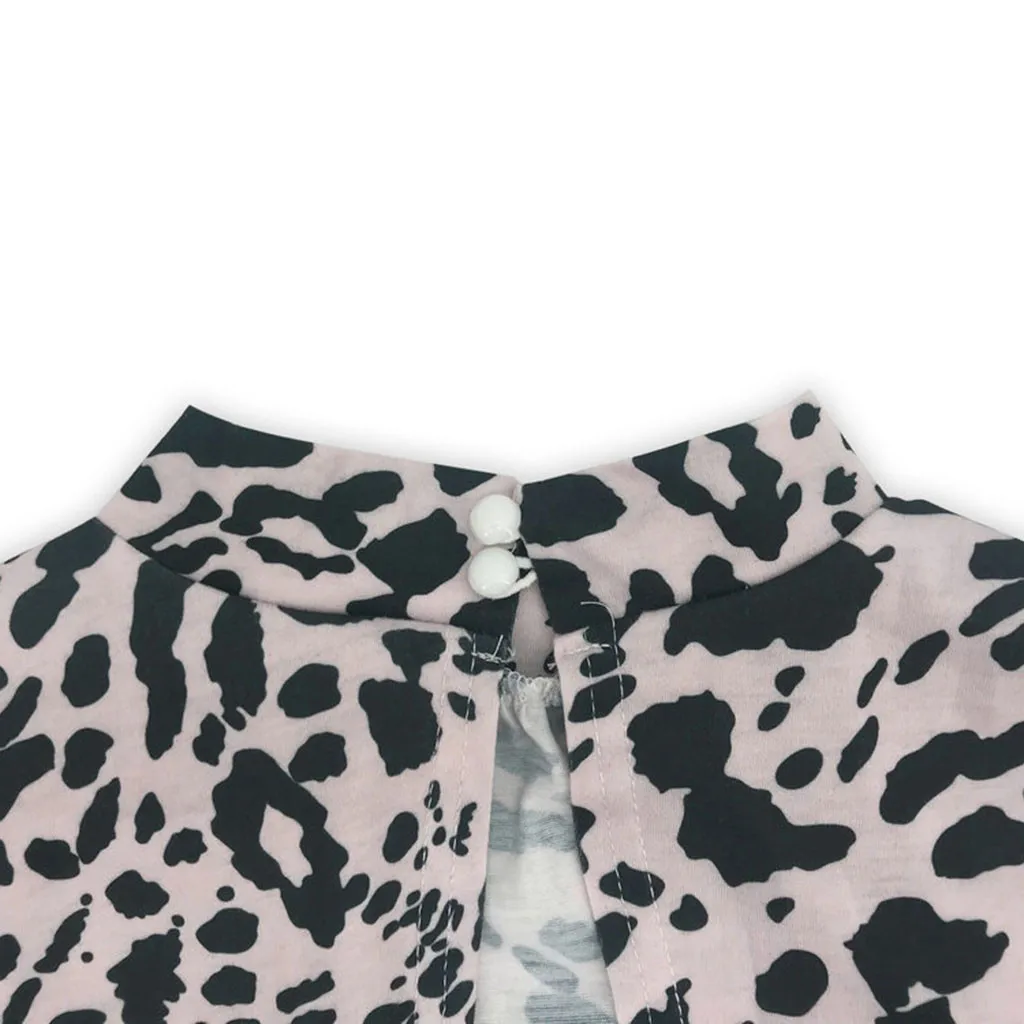 

Sexy Leopard Print Women Long Sleeve Blouse Top Ladies O-Neck Full Sleeve T Shirt Ladies Casual Autumn Long Sleeve Top Women