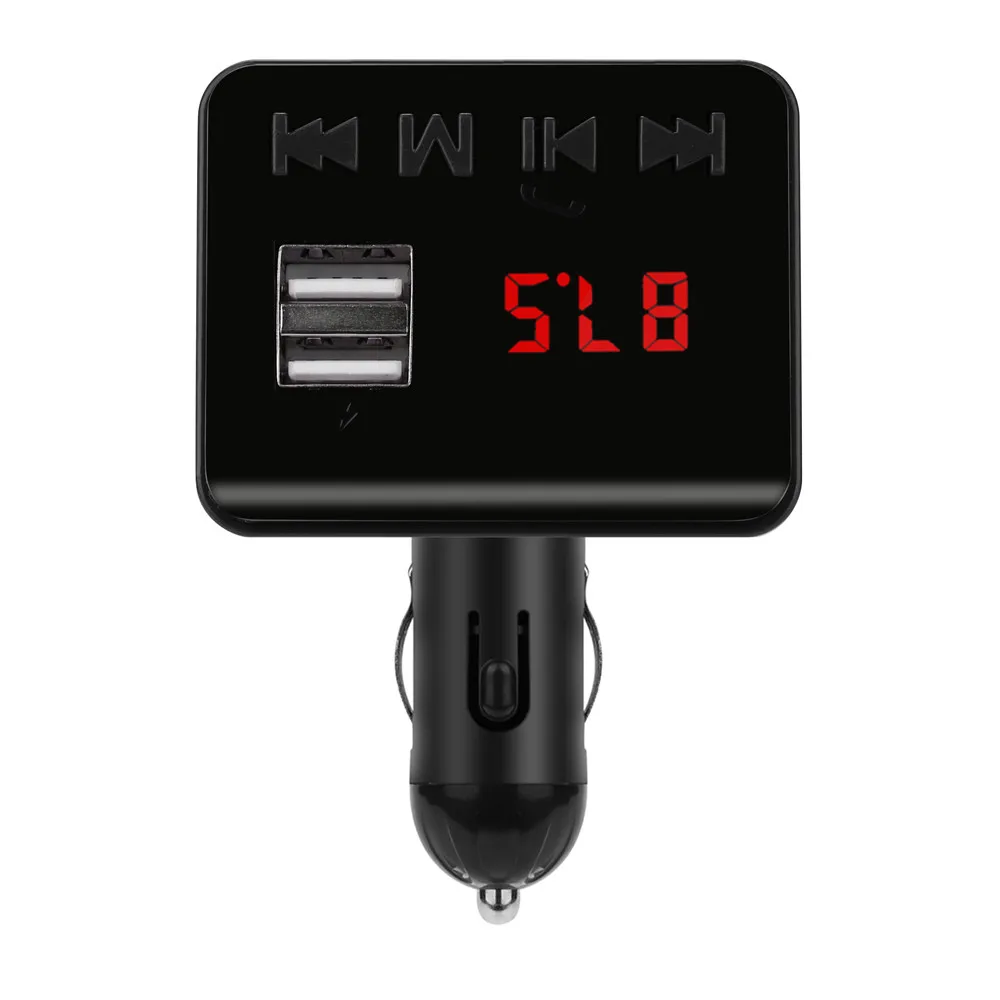 Lcd Автомобильный MP3 mp4 плеер беспроводной fm-передатчик AUX модулятор Быстрая зарядка двойной USB Автомобильное зарядное устройство SD/MMC Автомобильный музыкальный плеер