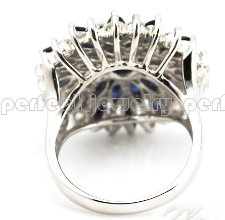 Кольцо с натуральным сапфиром 0 75ct * 8 шт. 2ct 9 бесплатная доставка серебряное