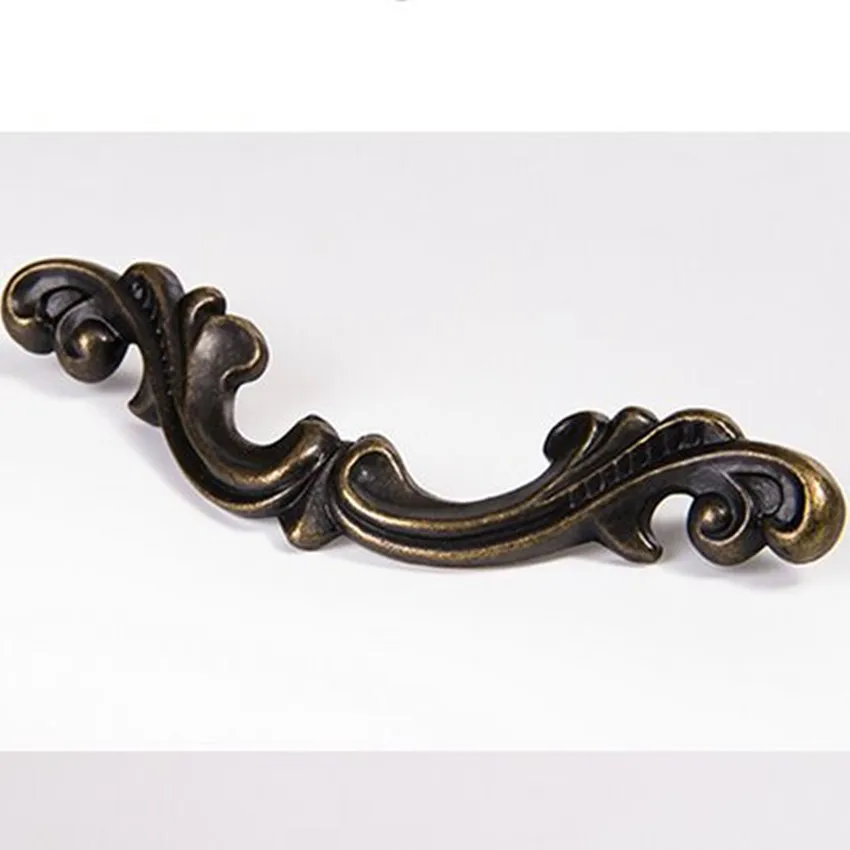 

10pcs free shipping110mm vintage furniture handle bronze cabinet drawer pull knob antique brass dresser cupboard handle 4.3"