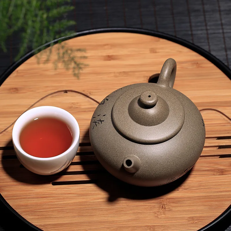 Фиолетовый песочный чайный сервиз продается от производителя Qingduan Hat Pot горшок