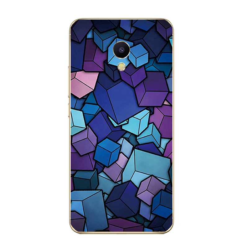 Для Meizu M2 M3 M3S мини чехол для телефона чехол для meilan M5/M5S Мини оболочки U10 U20 крышка бант из ленты TPU с изображением забавных геометрический рисунок роспись Fundas