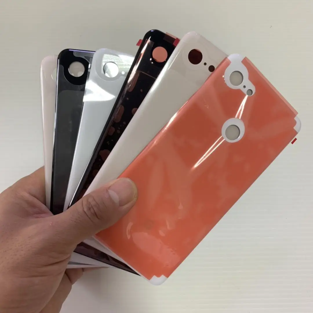 На. 1 день доставки! Оригинальное заднее стекло Замена для Google Pixel 3& 3 XL крышка батареи стеклянная панель запасные части