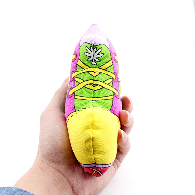 America Brand Safe and nontoxic Pet toys shoe squeeze toy sound dog strong canvas bite resistant Toys For Dogs 14cm*6cm*11cm | Дом и сад