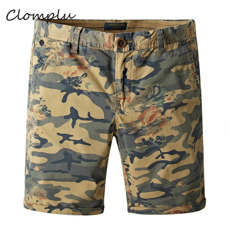 

Clomplu Military Shorts New Arrival 2019 Fashion Camouflage Army Style Cargo Shorts for Men Cotton Vintage Clothing Plus Size