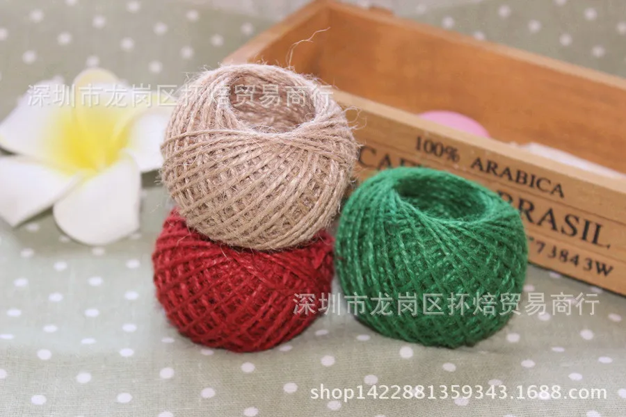 Hemp Rope Colored Twine Cord for DIY Decorative Papercrafting Frame Wall Decor | Дом и сад