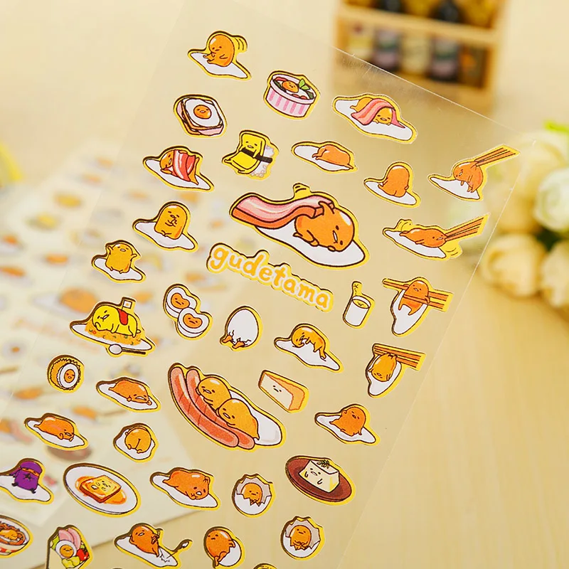 Мультфильм Gudetama бумажный стикер пакет DIY дневник украшение наклейка альбом