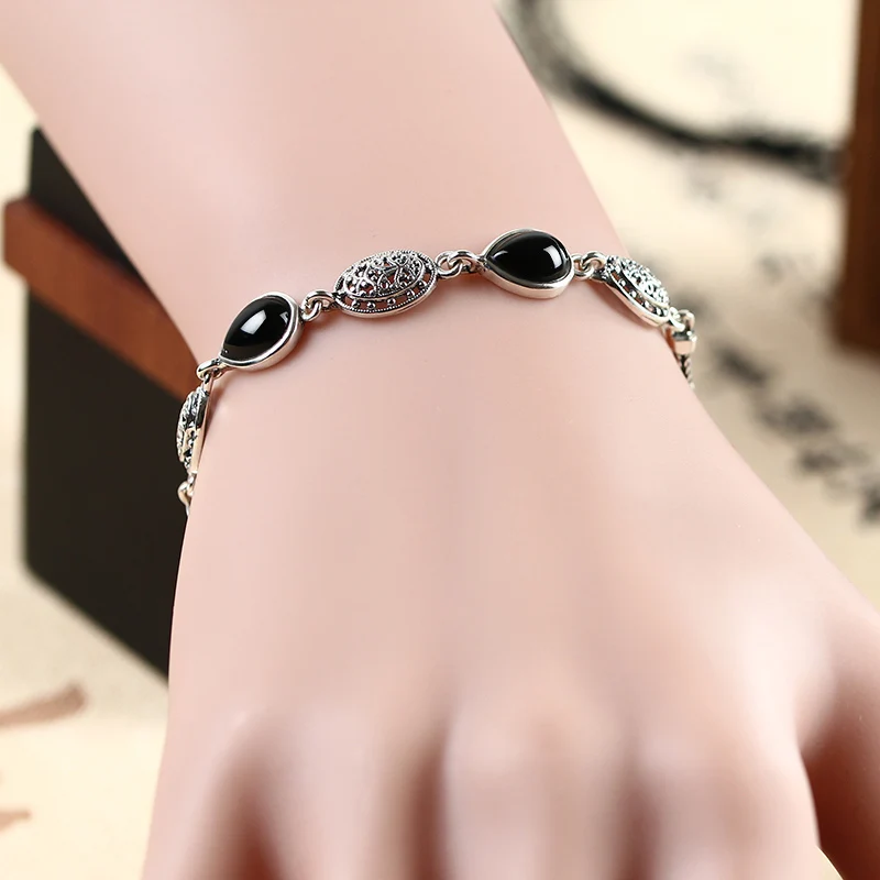 Женские винтажные браслеты из серебра 100% пробы|bracelets for|sterling silver bracelet925 sterling bracelet |