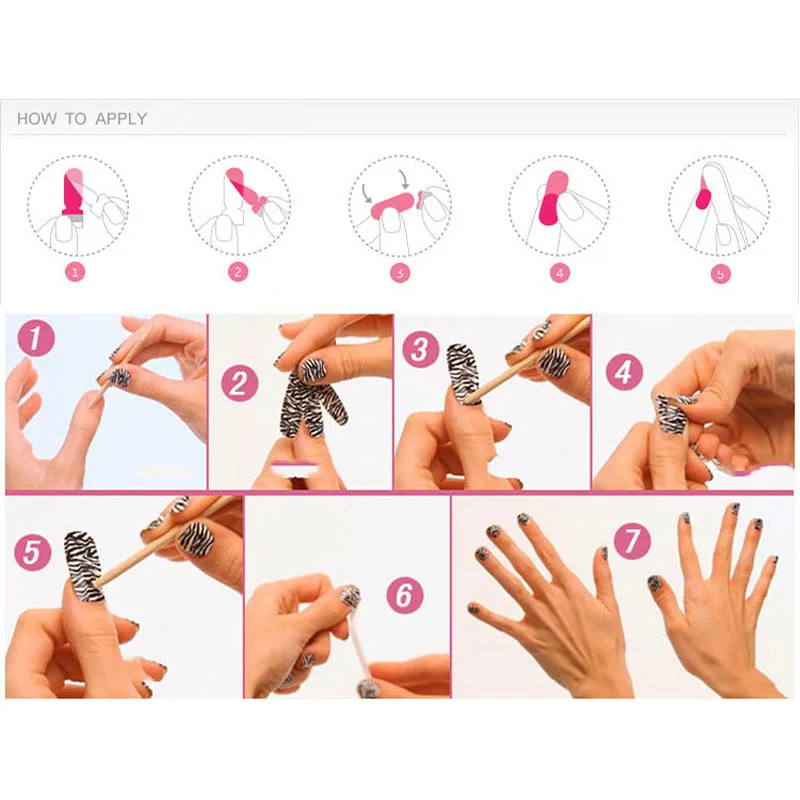 LADY KINDOM beauty DIY патч для ногтей самоклеющиеся наклейки для ногтей градиентный цвет наклейки-лак для ногтей водонепроницаемые полоски для ногтей