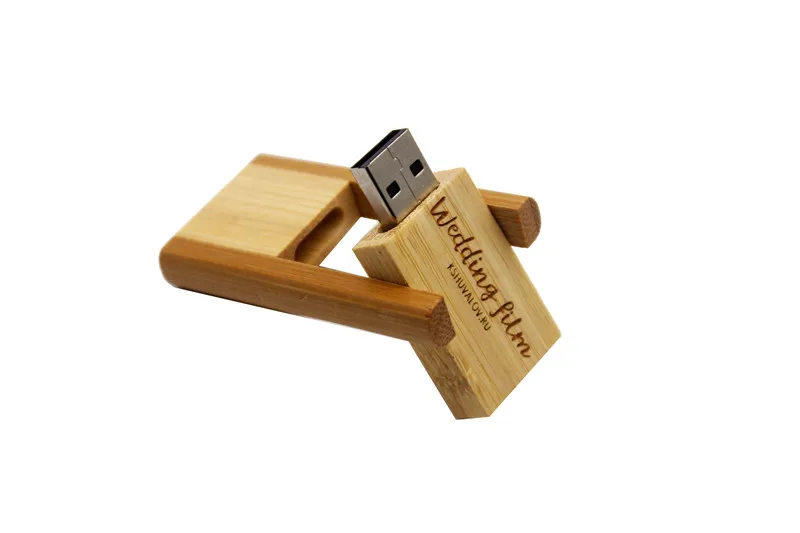 JASTER(более 10 шт бесплатный логотип) Вращающийся деревянный USB флэш-накопитель 4 ГБ 8 ГБ 16 г 32 Гб U диск фотография свадебный подарок
