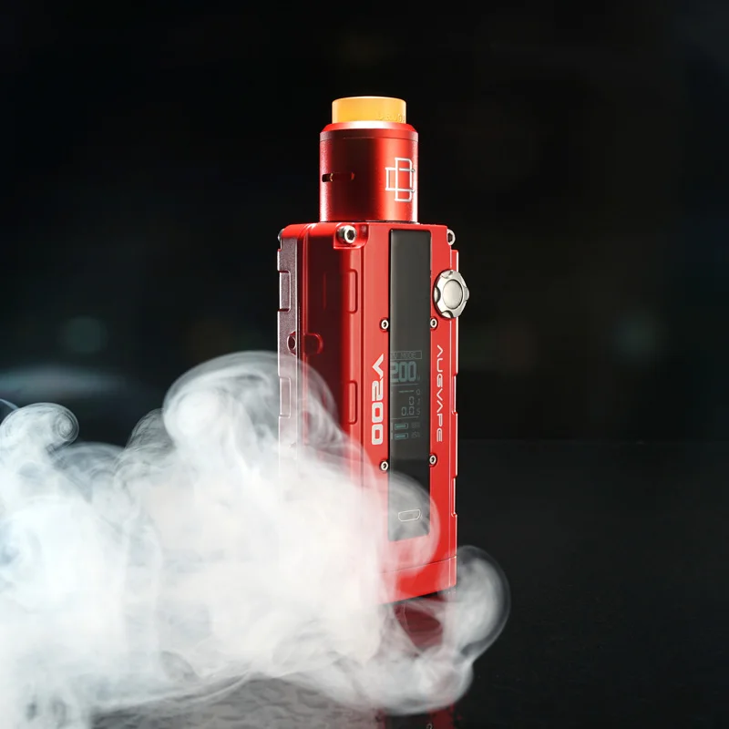 Augvape V200 200 W электронная сигарета испаритель с 22 мм Druga RDA распылителя Красный мод