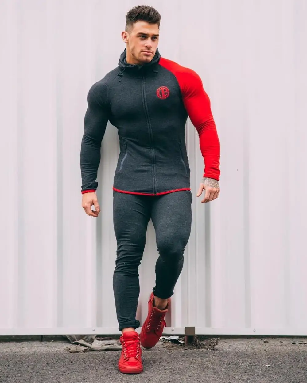Зимние спортивные костюмы, мужские толстовки, наборы, M-2XL, большой размер, мужская спортивная одежда для спортзала, бега, бега, мужской спортивный костюм - Цвет: 03