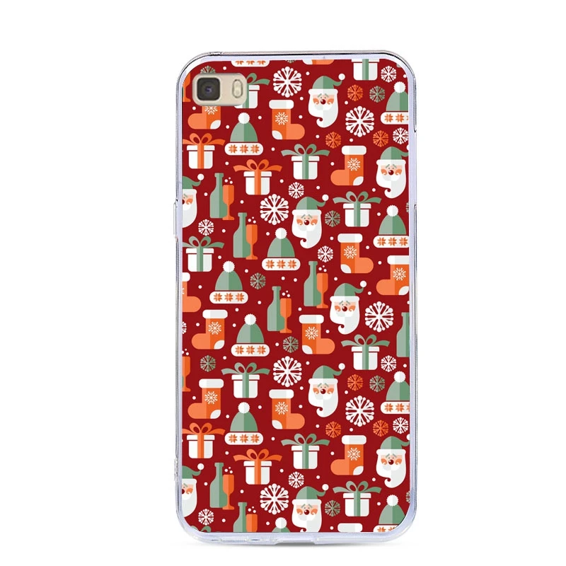 For Huawei P8 Lite Case Christmas Silicone TPU Cover Bag Ascend 2015 P8Lite ALE-L21 Phone Cases |